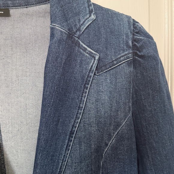 INC International Concepts Blue Denim Blazer - Picture 3 of 6